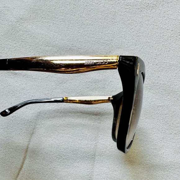 Jimmy Choo half black half tortoise gold embellished sunglasses - Picture 5 of 9